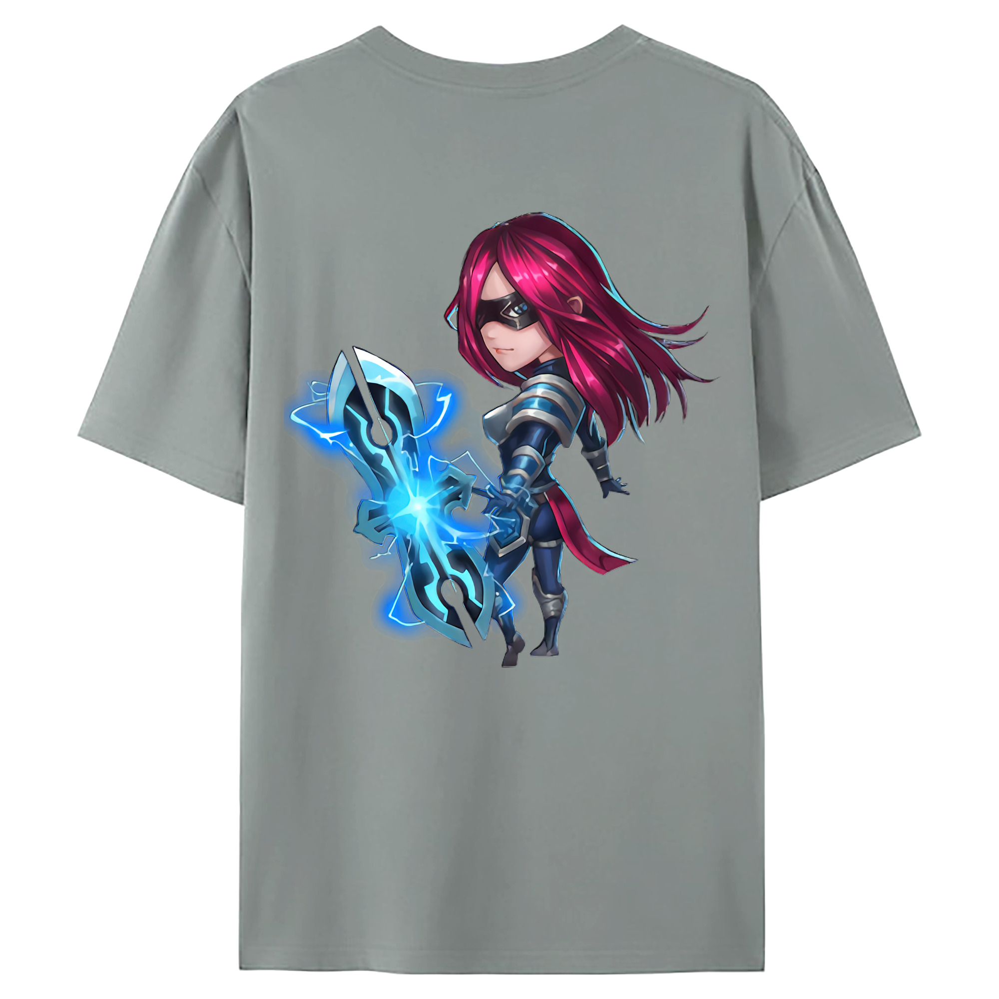 （画像用） リーグ・オブ・レジェンド League of Legends LOL 綿100％ メンズ半袖Tシャツ（バックプリント） 通気性